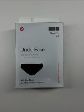 lululemon athletica UnderEase Mid-Rise Bikini Briefs - Black (3 Pack)